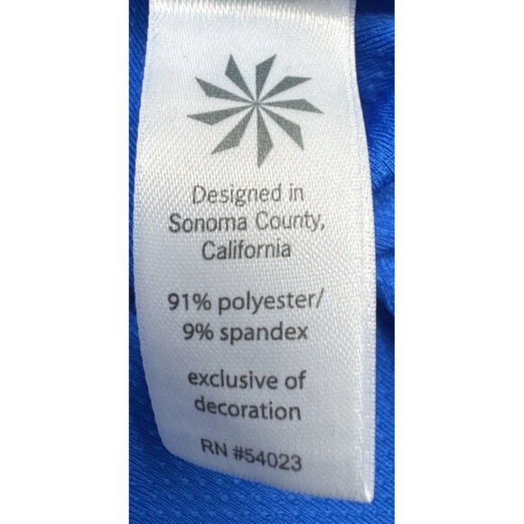 Athleta Women’s Blue Wick It Wader Swim Cover Up Long Sleeve Tunic W/Hood Sz XS - Picture 8 of 11